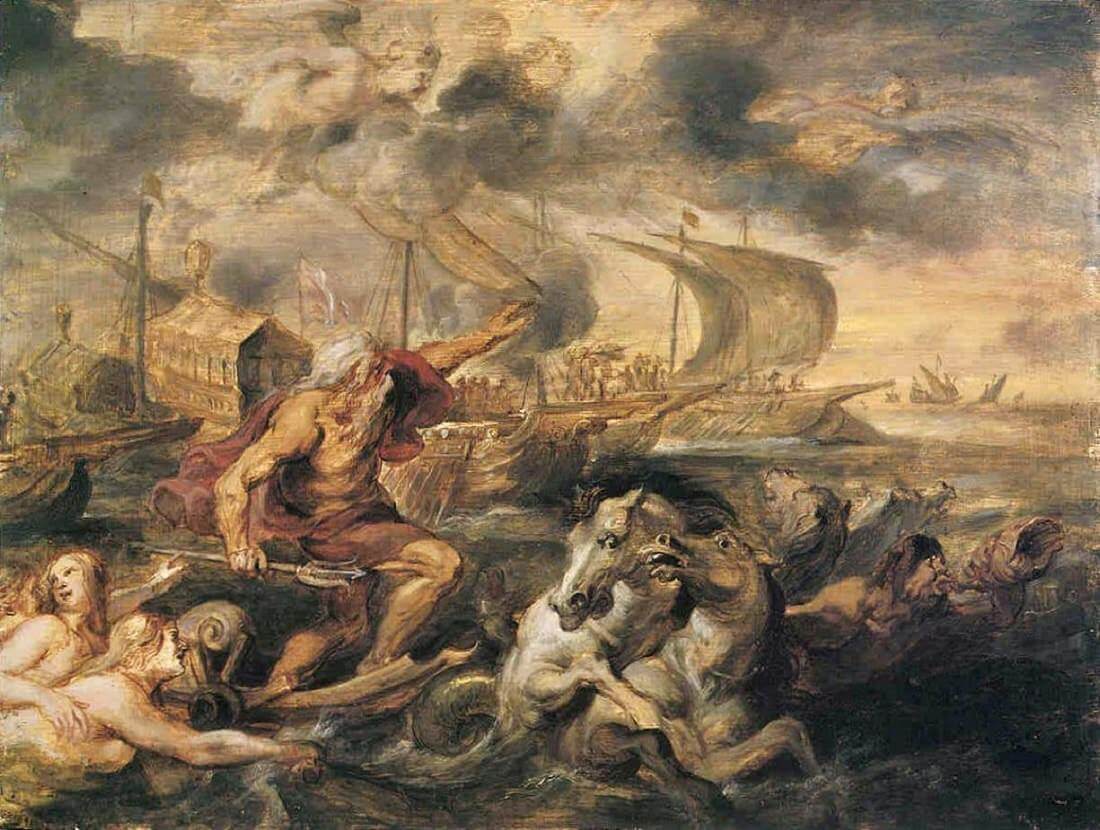 Neptune Calming the Tempest, 1635 by Peter Paul Rubens