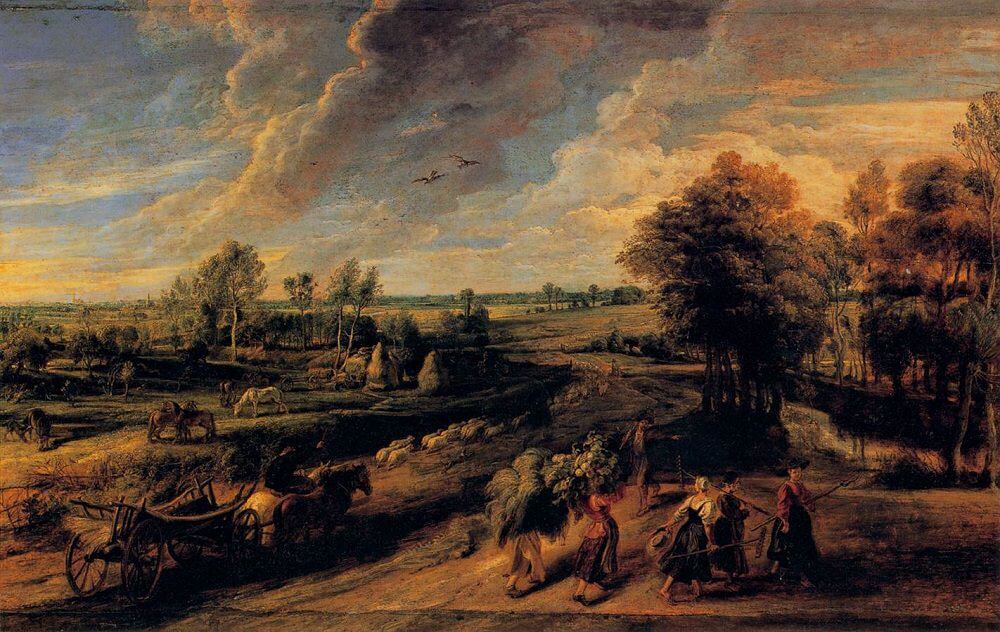 Return from the Fields,1640 by Peter Paul Rubens