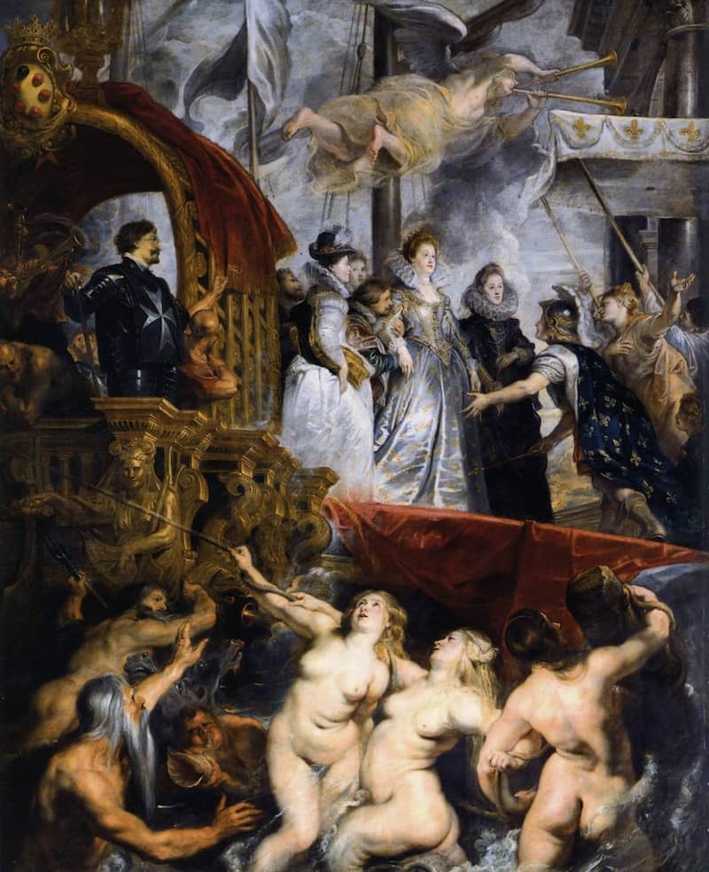 The Landing of Marie de Médicis at Marseilles, 1623 by Peter Paul Rubens
