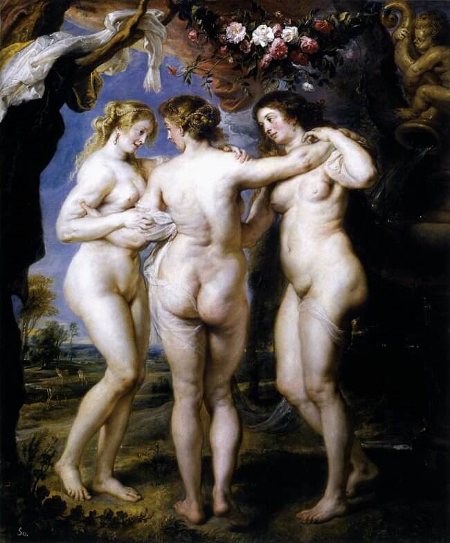 The Three Graces, 1639 by Peter Paul Rubens
