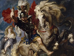 Saint George Battles the Dragon by Peter Paul Rubens